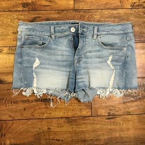 Short with design and little bit ripped
